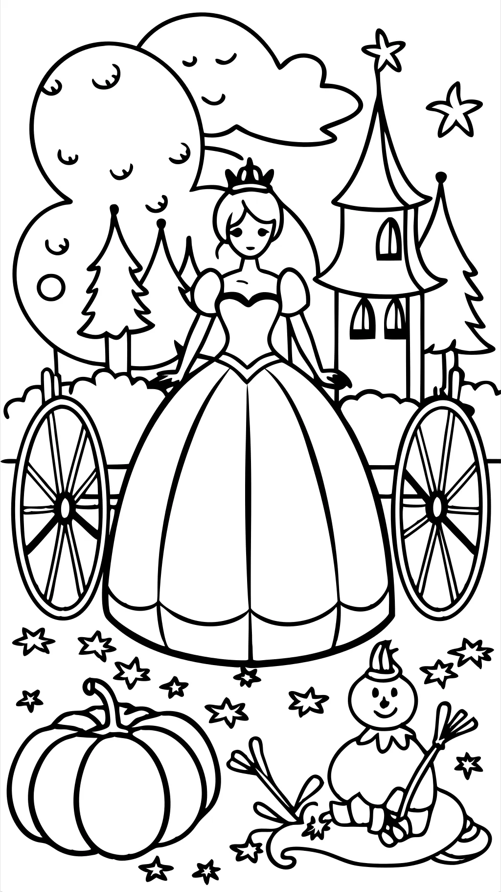 coloriages Cendrillon gratuits